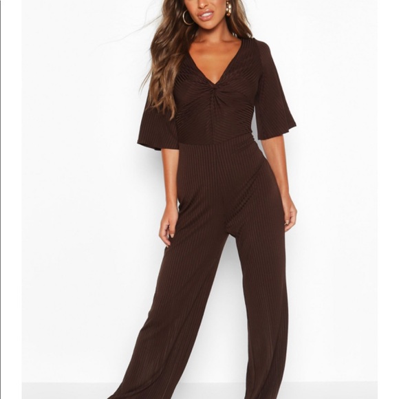 Ribbed-styled Romper - Picture 1 of 6